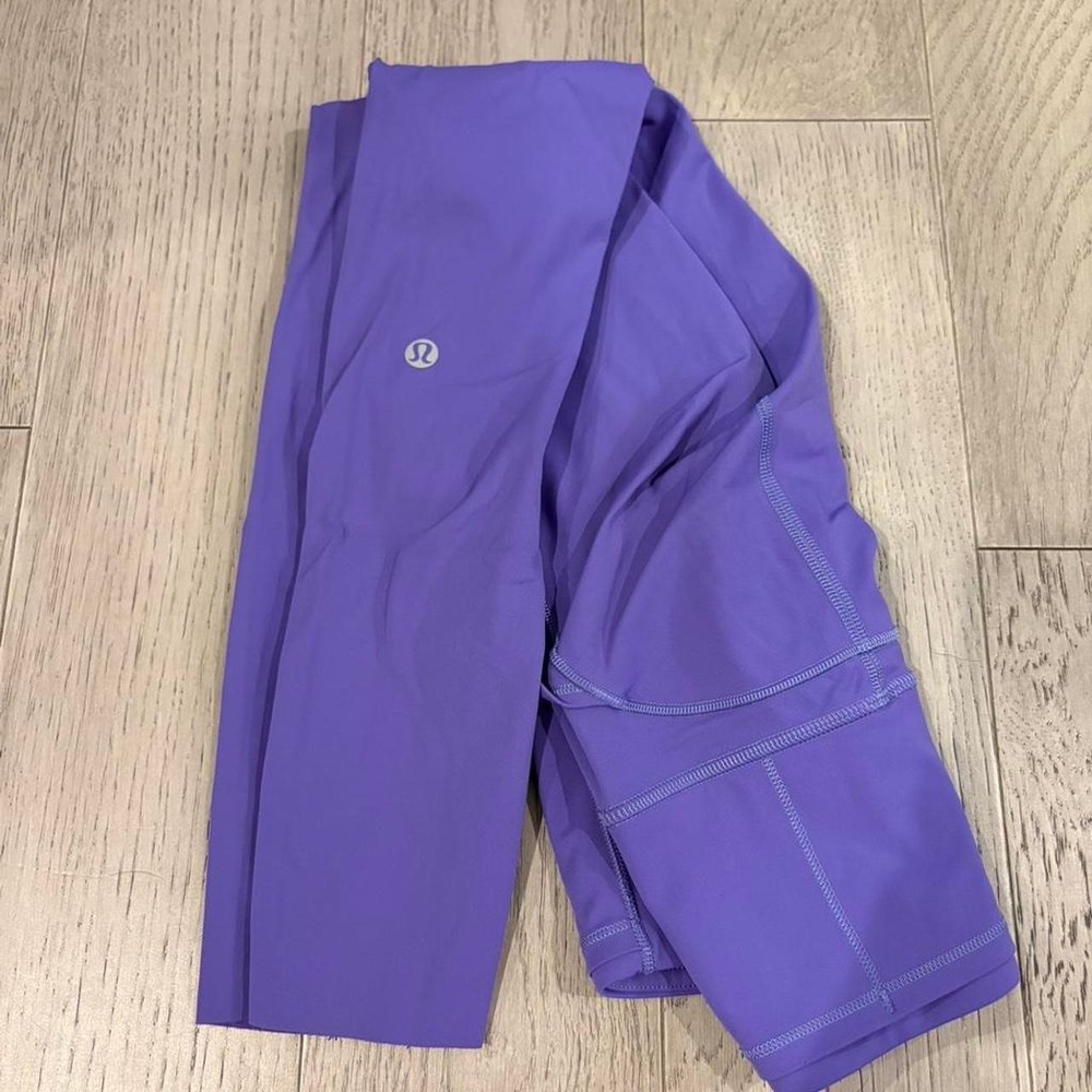 Lululemon Fast and Free High Rise Tight 25" Size 0 EUC Charged Indigo Purple